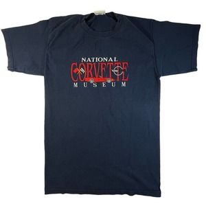 Vintage National Corvette Museum embroidered t-shirt made in USA men's small